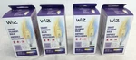 Lot Of 4-wiz Clear 40w Ba11 Tunable White Filament Led Smart Candle-shaped Bulb. Fixed Price $39.98.