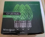 Wintergreen Opticore 72-624 Green Led C7 Bulbs E12 Base 25 Bulbs. New.. Fixed Price $21.99.