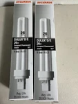 Set Of 2 26w Sylvania Dulux D/e 20684/ Cf26dd/e/827/. Fixed Price $12.00.