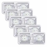 5 Pack Dome Light Ceiling Double Fixture Led Interior Lighting Natural White. Fixed Price $52.17.