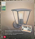 Philips Hue Inara Outdoor Smart Wall Light Black E26 White Filament Led Bulb. Fixed Price $89.76.