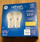 Ge Lighting 272243 15 Watt A19 Relax Led Bulb - Pack Of 2 93121714 Refresh. Fixed Price $15.95.