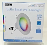 Feit Smart Wifi Led Downlight 5/6" Rgbw Alexa Google Home Sealed New. Fixed Price $34.87.