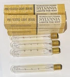Lot Of 4 Sylvania T 6 1/2 -a Exit Light Bulbs Clear 1/2-a 20w. Fixed Price $9.99.