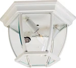 Maxim Lighting 1029wt 3-light 6.5" Outdoor Ceiling Mount In White. Fixed Price $74.00.