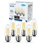 Anwio B11 Filament Bulb E26 Base Non-dimmable 6w(60w Equivalent) 2700k Warm Whit. Fixed Price $20.84.