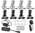 4/8pack Dimmable Led Mini Spotlight For Display Cabinet Showcase Warm/cold White. Fixed Price $26.49.