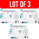 Lot Of 3 Cree Exceptional Series 65w Led Bulb Br30 Daylight 5000k Dimmable - New. Fixed Price $47.94.