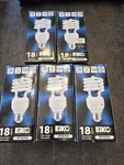 Lot Of 5-eiko Compact Flouoresant Bulbs Sp19/41k Med 4100k 1200 Lumens 18watt. Fixed Price $19.99.