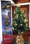 Vtg Puleo 36" Fiber Optic Christmas Tree Candle Lights Color Change W Box Video. Fixed Price $80.00.