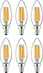 Sunlite Led Filament Torpedo Chandelier Bulb 5w Dim 2700k-warmwhite, 6-pack. Fixed Price $33.32.