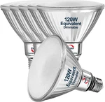 Explux 120w Equivalent Led Par38 Flood Light Bulbs, 6-pack, Dimmable, Waterproof. Fixed Price $88.99.