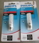 Philips 41634-7 Bc11517, Bc150q/cl Etg 120v Mini Candelabra Light Bulb Lot Of 2. Fixed Price $19.99.
