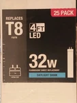 25pk Feit Plug & Play 4ft T8/t12 Led Direct Replacement Lamp 32w Equiv 5000k. Fixed Price $339.99.
