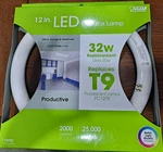 Feit Electric 12-inch Led Circular Lamp 32 Watts Uses 20w Replaces T9. Fixed Price $9.99.