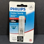 Philips 100w 120v Clear Gy8.6 Base T4 Light Bulb 416685 Outdoor Security Special. Fixed Price $11.97.