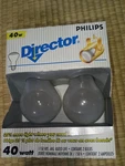 Vtg Philips 40 Soft White Director Bulbs Watt (2 Pack). Fixed Price $16.99.