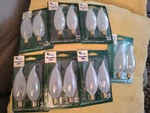 7 Packs Of Sli Lighting Decorative Bulbs Frosted Different Watts. Fixed Price $26.25.