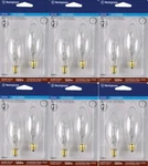 6 Packs Westinghouse Lighting 4029 40-watt, B11 Bulb, Candelabra Base E12. Fixed Price $18.25.