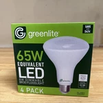 4x New Greenlite Br30 Light Bulbs 8w Led 65w Dimmable 3000k 670 Lumens. Fixed Price $15.00.