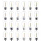 Meconard 24 Pack Led S14 Replacement Bulbs 2200k Warm White E26 Base. Fixed Price $27.99.
