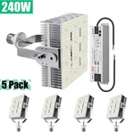 Kukuppo (5pack) Led Shoebox Parking Lot Area Retrofit Light 240w Replace1000w Mh. Fixed Price $731.19.