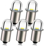 Ruiandsion Upgrade Led Flashlight Bulb 18v P13.5s Base Socket White Bulbs Re. Fixed Price $16.93.