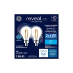 Brand New Ge Lighting Reveal Hd+ 60w Dimmable Led Light Bulbs, 2-bulbs, Clear!. Fixed Price $12.95.