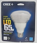 Cree 65 W / 9w Led Soft White 2700k Br30 Flood Dimmable Light Bulb. Fixed Price $16.95.
