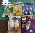8- Bulb Pack Vintage Philips Ge Sylvania 40w 60w F15 Post Lamp Light. Fixed Price $40.46.