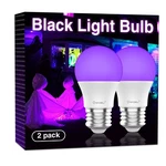 Onforu 15w Led Black Light Bulbs, A19 E26 Blacklight Bulb 120w Equivalent,. Fixed Price $18.45.