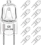 10pack - 20 Watt Xenon G8 120v T4 Light Bulbs Base 120 Volt Jcd Type. Fixed Price $8.99.