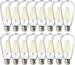 Sunco 16 Pack Edison Bulbs Led St64, Clear Vintage Filament Waterproof Bulb, 800. Fixed Price $63.99.