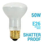 Satco S4886 50r20/tf 50w R20 Shatter Proof Medium E26 Base Frosted 120v Bulb. Fixed Price $9.38.