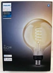 Philips Hue Smart Globe Filament Bulb G40 563916 E26 White Ambiance New 60w. Fixed Price $45.00.