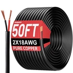 Energeaster 50ft 18 Gauge Wire 2 Conductor Electrical Wire,18 Awg 50ft, Black. Fixed Price $27.46.