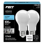 Feit Electric A19 Led Light Bulbs, 100w Equivalent, Led, 5000k Daylight. Fixed Price $16.80.