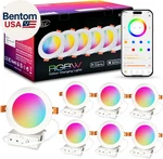 4 Inch Led Reccessed Downlights Compatible With Alexa (hub Required), 10w, App C. Fixed Price $66.28.