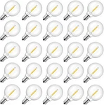25 Pack G40 Replacement Led Light Bulbs Dimmeble E12 C7 Edison 2700k. Fixed Price $32.94.