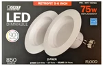 New 2pk Feit Electric 5-6" Led Dimmable Downlight 75w Soft White Free Us Ship. Fixed Price $26.95.