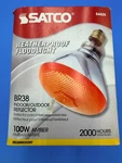 Satco Br38 100w Amber Floodlight S4425. Fixed Price $6.99.