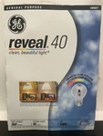 New 4 Ge Reveal 40w Light Bulb 40 W A19 360 Lm Enhanced Color Spectrum Bulbs. Fixed Price $32.99.
