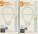 2 Simply Conserve 60-watt Bright White A19 Leds - 800 Lumens New. Fixed Price $11.79.