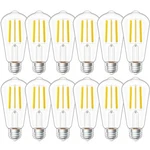 Sunco 12 Pack Vintage Led Edison Bulbs, 75w Equivalent 8.5w, 4000k Cool White. Fixed Price $37.50.