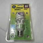 Ge Energy Smart Cfl Spiral Bulb, Soft White, 13w/60w, 825 Lumens. Fixed Price $5.50.