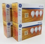 ***12 Bulbs*** Ge 40-watt Soft White G25 Vanity Globe Light Bulbs Medium Base. Fixed Price $27.50.