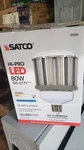 Total Of 8 Satco Hi-pro Led Light Bulb 80w 5000k 10640 Lumens Mogul Base. Fixed Price $20.00.