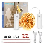Wobane Dual Motion Sensor Under Bed Lights,rechargeable 16.4ft Led Light Stri.... Fixed Price $38.82.