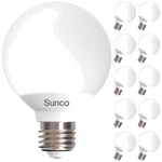 Sunco 5000k Daylight Vanity Globe Bulb 10 Pack. Fixed Price $47.99.