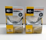 2-pack Sylvania 40w 120v G25 Double Life Clear Globe Light Bulbs Indoor New. Fixed Price $14.95.